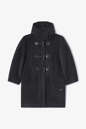 Ganni Brown Wool Duffle Coat