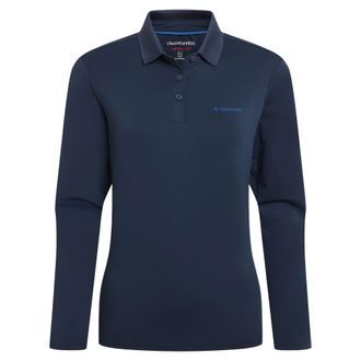 Craghoppers Dames/Dames Thornbury Nosilife Golf Poloshirt met lange mouwen (Blauwe Marine)