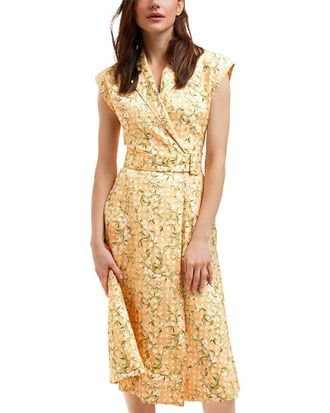 Draper James Addison Short Sleeve Linen Midi Shirtdress