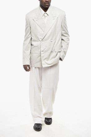 Givenchy Blazer Doppiopetto Oversized con Rever a Lancia Givenchy