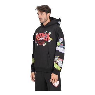 Puma Puma, Hoodies & sweatvesten, Heren, Zwart, XL, Zwarte Hooper Hotline Hoodie Sweater