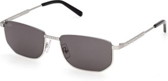 GCDS GD0079 16A Mens Sunglasses Silver Size 54