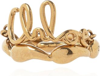 Chlo&eacute; Ring met een ketting - Dames - Ringen - Geel - 56 MM - Accessoires