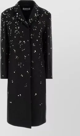 Jil Sander wool single breasted coat