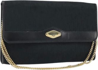 Dior Pre-owned Shoulder Bags, female, Black, Size: ONE SIZE Pre-owned Trotter Canvas Shoulder Bag
