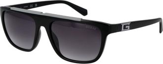 Guess Mens Square Frame Sunglasses - Black - One Size