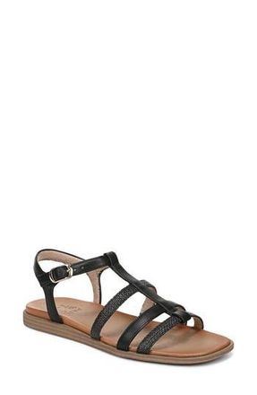 Naturalizer Julia Sandal in Black Faux Raffia at Nordstrom Rack, Size 8.5
