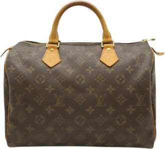 Louis Vuitton Pre-owned Speedy 30 Monogram Handtas - Dames - Vintage Handtas - Bruin - ONE Size - Vintage