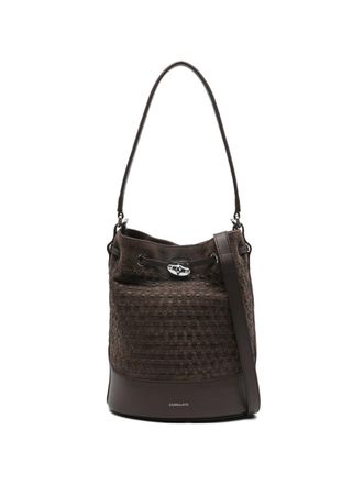 Zanellato Womens Monda Small Bag In Musiva Suede Brown Nougat