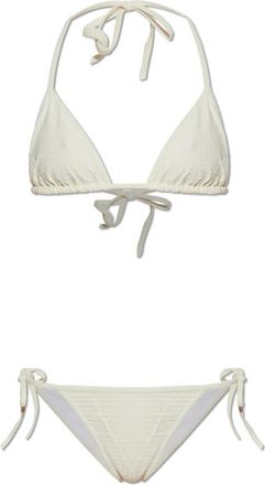 Balmain Tweedelig badpak - Dames - Bikinis - Beige - L - Tweed - Badmode