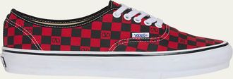 Valentino Garavani x Vans Mens Tess St VLogo Check Canvas Low-Top Sneakers