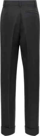 Ferragamo Pleated Trousers - Black