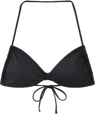 Mango Halter Swim Top in Black at Nordstrom, Size Medium