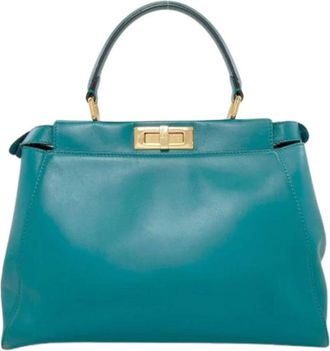 Fendi Pre-owned Handbags, female, Blue, Size: ONE SIZE Pre-owned Vintage Handbag