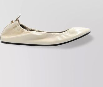 Isabel Marant ballerina shoes leather textured finish