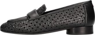 Halmanera Carving Moccasin - Dames - Loafers - Zwart - 37 EU - Leer - Schoenen