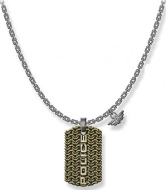Police PJ26565PSQG-03 Mens Necklace - Gold - One Size