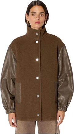 BERENICE Gila Jacket - Dames - Zomerjassen - Bruin - M - Wol - Jassen
