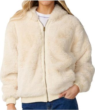 Rip Curl Bossa Nova Fluffy Polar Fleece Fleecejacke f&uuml;r Damen | beige