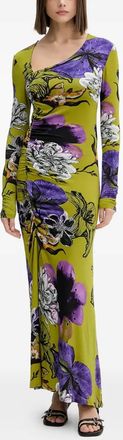 Desigual Abito lungo a fiori - Verde
