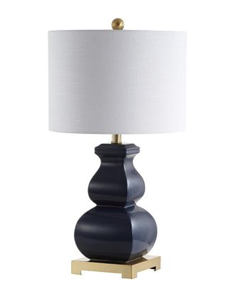 Jonathan Y Designs Jonathan Y 25.5In Vienna Navy & Gold Table Lamp
