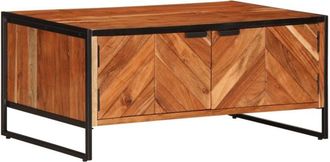 vidaXL Mesa De Centro Madera Maciza De Acacia 90x55x40 Cm Vidaxl