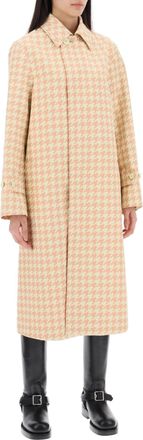 Burberry Womens Embroidered Twill Coat - Nude - Size EU 32 (Womens)