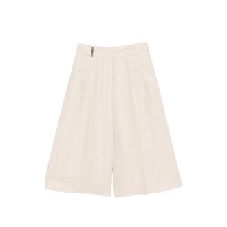 PESERICO Front-pleat Shorts