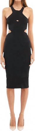Mother of All Devon Knit Cutout Midi Dress In Black