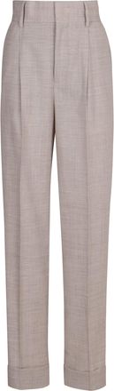 Philosophy di Lorenzo Serafini Melange Light Grey Stretch Wool Blend Pant