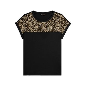 Freddy T-shirt Manica Corta con Dettaglio Animalier sulle Spalle