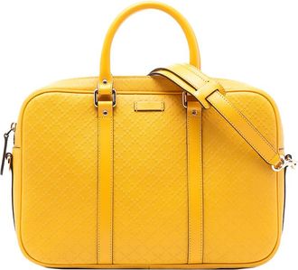 Gucci Pre-owned Gucci Medium Diamante Bright Leather Business Bag Unisex 344357 213048