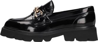 Stefano Lauran Zwarte Loafers voor Dames - Dames - Loafers - Zwart - 40 EU - Wol - Schoenen