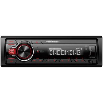Pioneer Authentic Jeans Ricevitore MVH-330DAB con 1-DIN dab /dab+ Bluetooth Illuminazione Rossa Porta usb Compatibile con Dispositivi Android Colore Nero - Pioneer