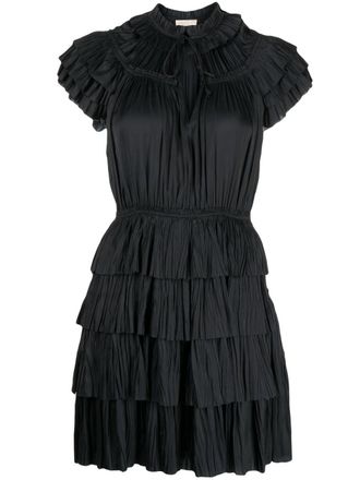 Ulla Johnson Vesna ruffled mini dress - Black