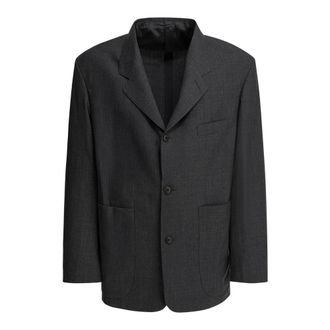Beams Plus Blazer Gessato - - Jackets - Uomo - Grigio - L