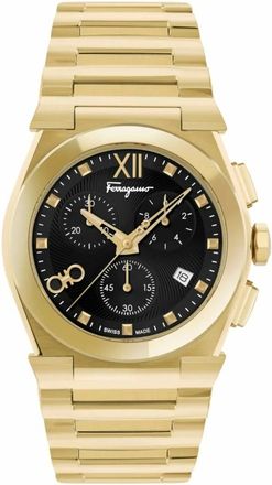 Ferragamo Vega Chrono Armband - Heren - Accessoires - Geel - Maat: ONE Size