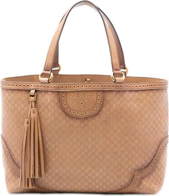 Gucci Pre-owned Gucci Microssima Brogue Duilio Tote Ladies P3T4L8OYXQL8EAW1