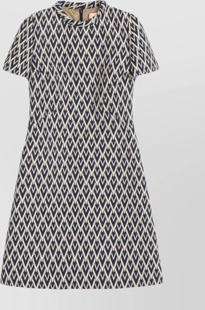 Valentino short sleeve knee-length dress with crew neck