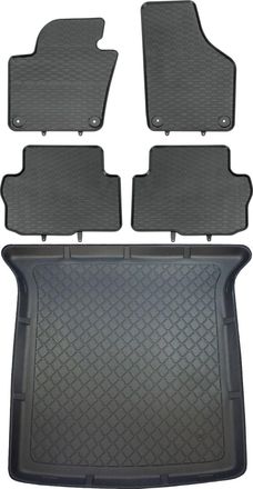 OEM Seat Alhambra Ii Van Desde Septiembre De 2010 Hasta 2020. Juego De Alfombrillas De Goma Para Coche Y Alfombrilla Para Maletero