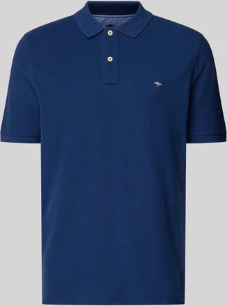 Fynch-Hatton Fynch-Hatton Regular Fit Poloshirt mit Label-Stitching in Dunkelblau, Gr&ouml;&szlig;e XXXL