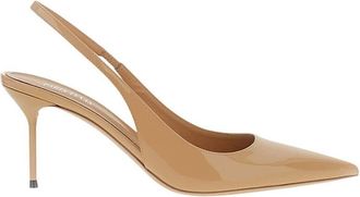 PARIS TEXAS Beige Lidia Slingback Pumps