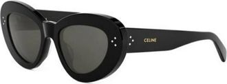 Celine Celine - Authentieke 3 Dots Bril - Dames - Accessoires - Zwart - Maat: 52 MM