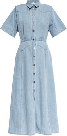 Gestuz Shirt Dresses, female, Blue, Size: XS Denim dress Gzsauda