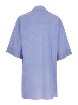 Merci Cotton Relaxed-Fit Shirt - Blue