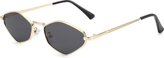 Generic Outdoor Mens Driver Sunglasses Womens Commuter Driving Sun Glasses(Gold)