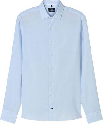 Olymp Olymp, Heren, Overhemden, Blauw, Maat: 5XL