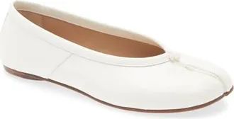 Maison Margiela Tabi Ballet Flat in White at Nordstrom, Size 36.5