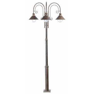 Netlighting Nautica 3 Light Lamp Post Rust Brown E27