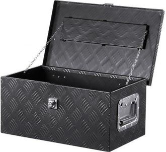 OEM Caja De Herramientas De Aluminio Resistente Para Caja De Camioneta, Con Dise&ntilde;o A Rayas, Asa Lateral Y Llaves Seguridad, A Remolque, Camioneta, Autocar